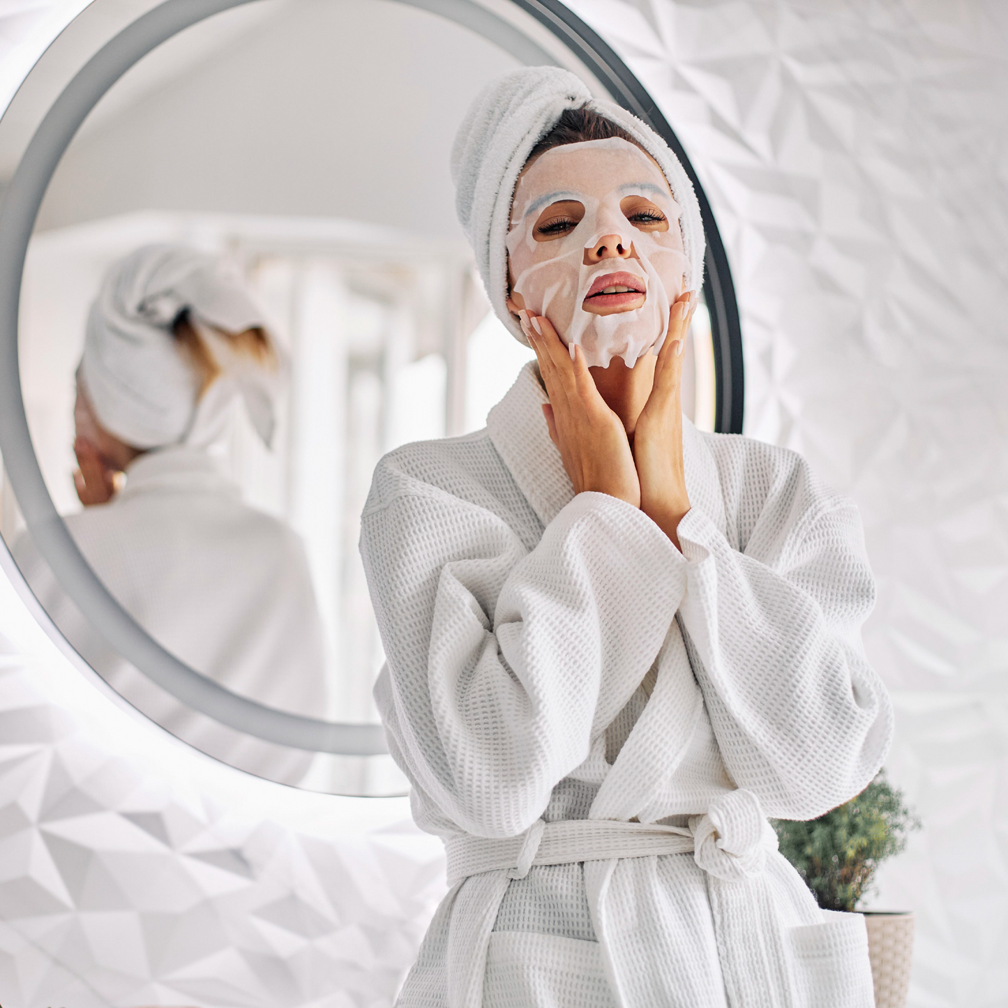 calming + moisturizing mask plus ion – beruhigende Hyaluron Vliesmaske